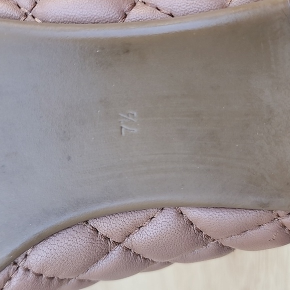 Tory Burch Tan Tory Benton 2 Quilted Ballet Flats in Nappa Leather Size 7.5 - Picture 12 of 13